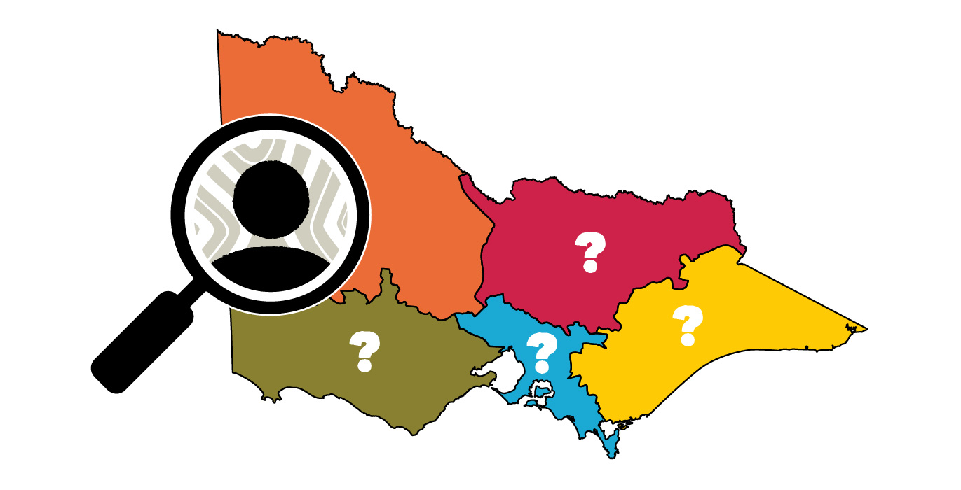 Find which of the 5 regions you are in
